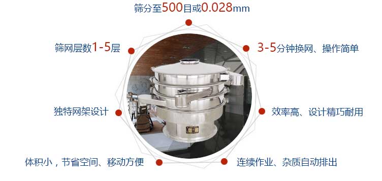 中药粉振动筛粉机特点